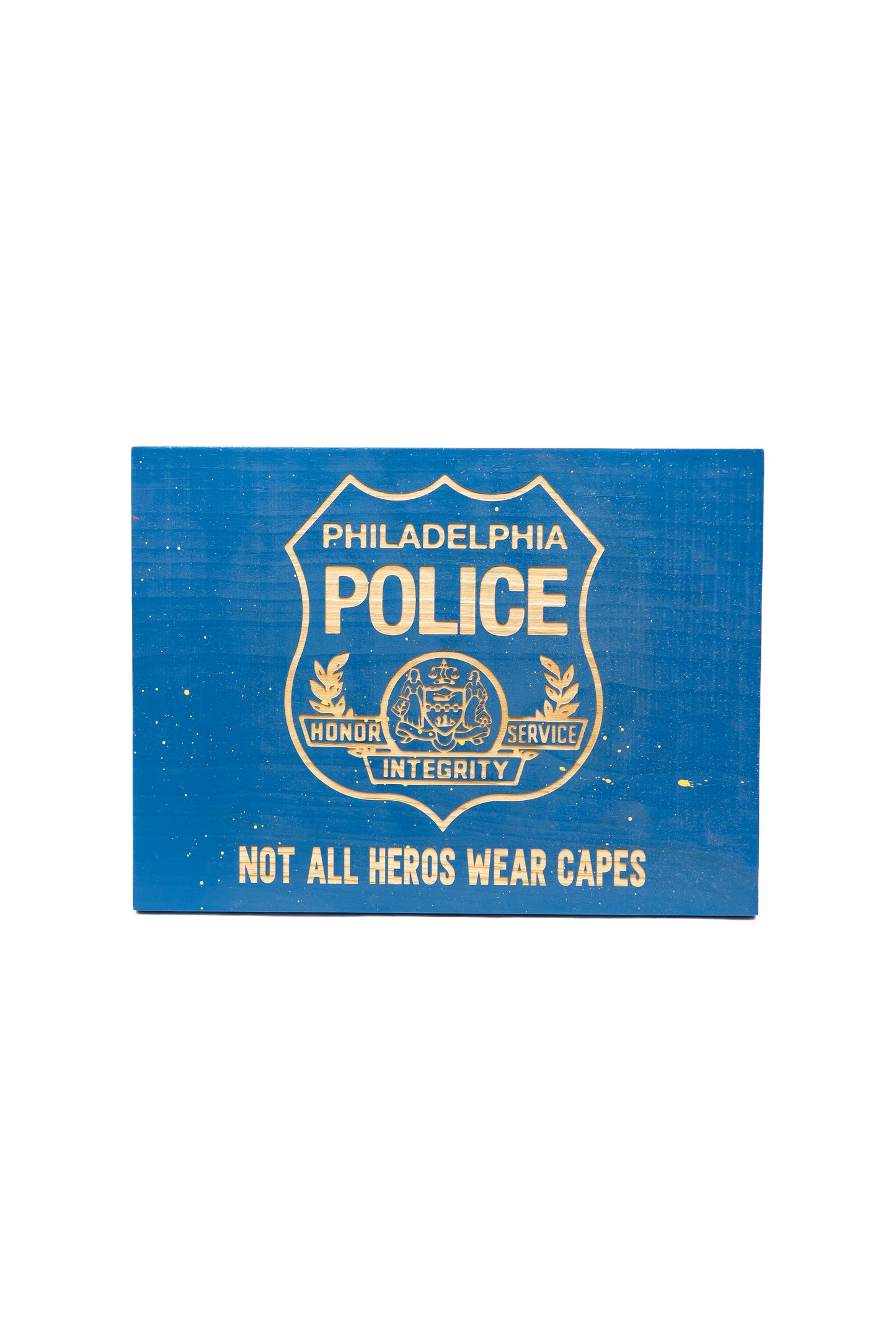 "Philadelphia Police" Wooden Wall Art