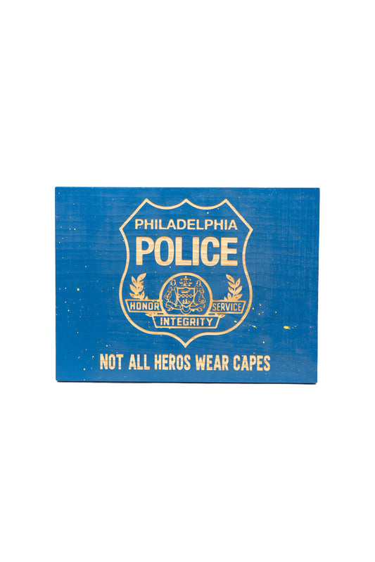 "Philadelphia Police" Wooden Wall Art