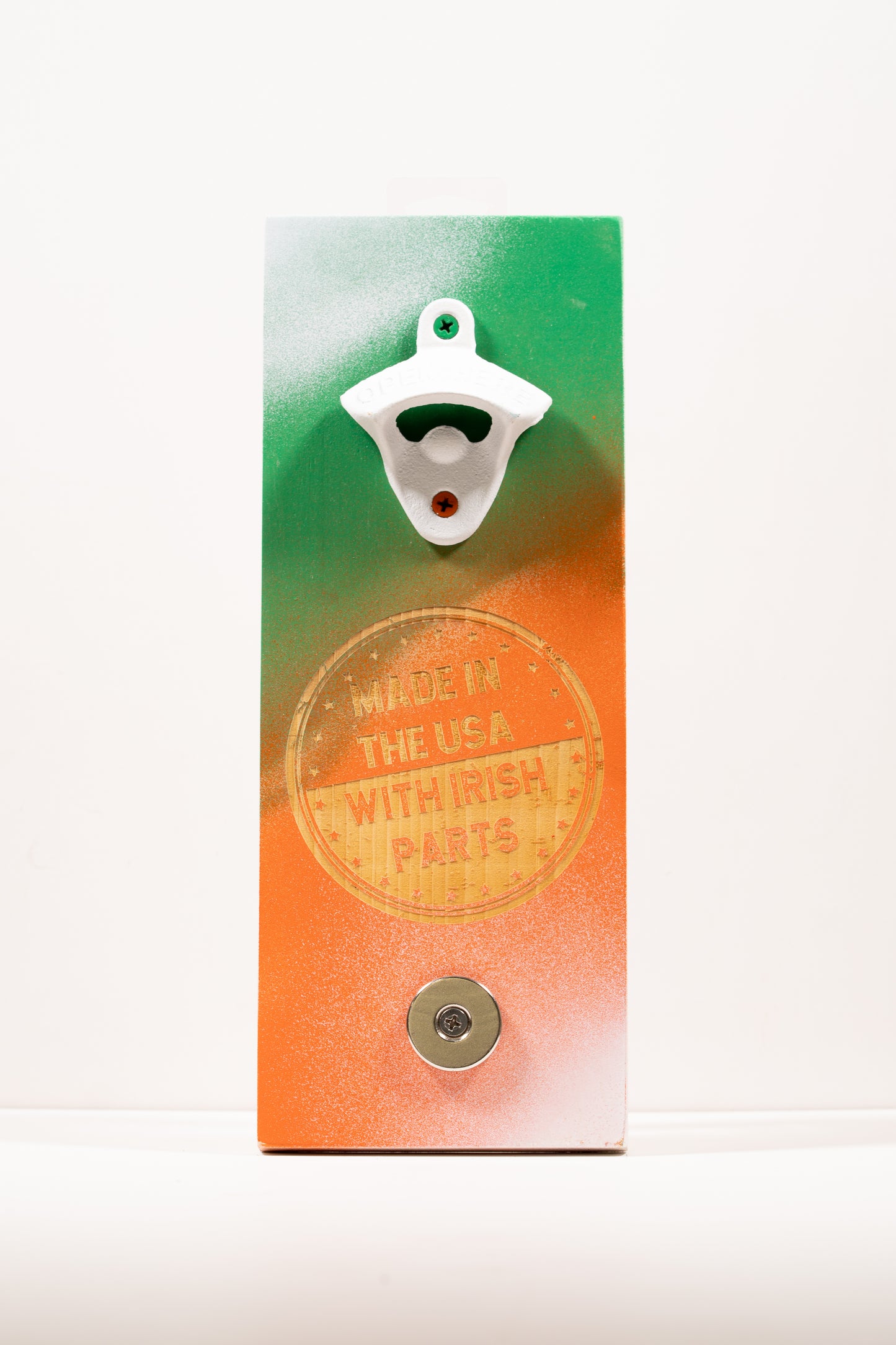 "Made In The USA” (Irish) Magnetic Beer Bottle Opener