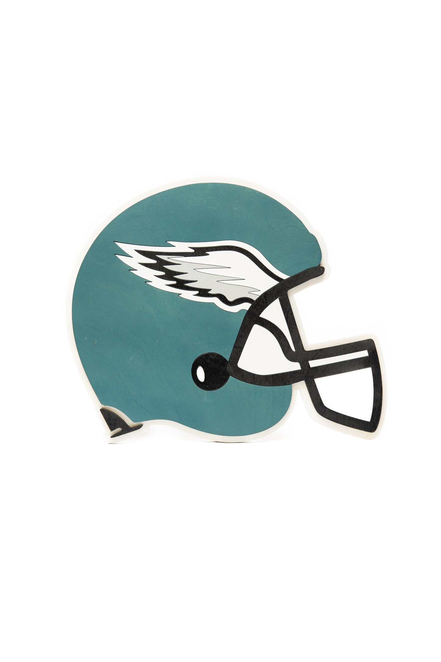 "Philadelphia Eagles Helmet" Wooden Wall Art