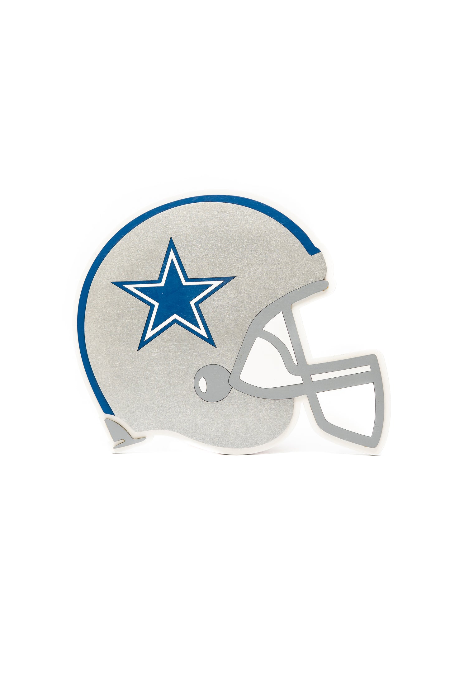 "Dallas Cowboys Helmet" Wooden Wall Art