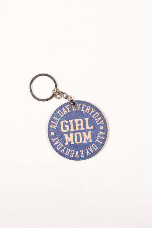 "Girl Mom" Keychain