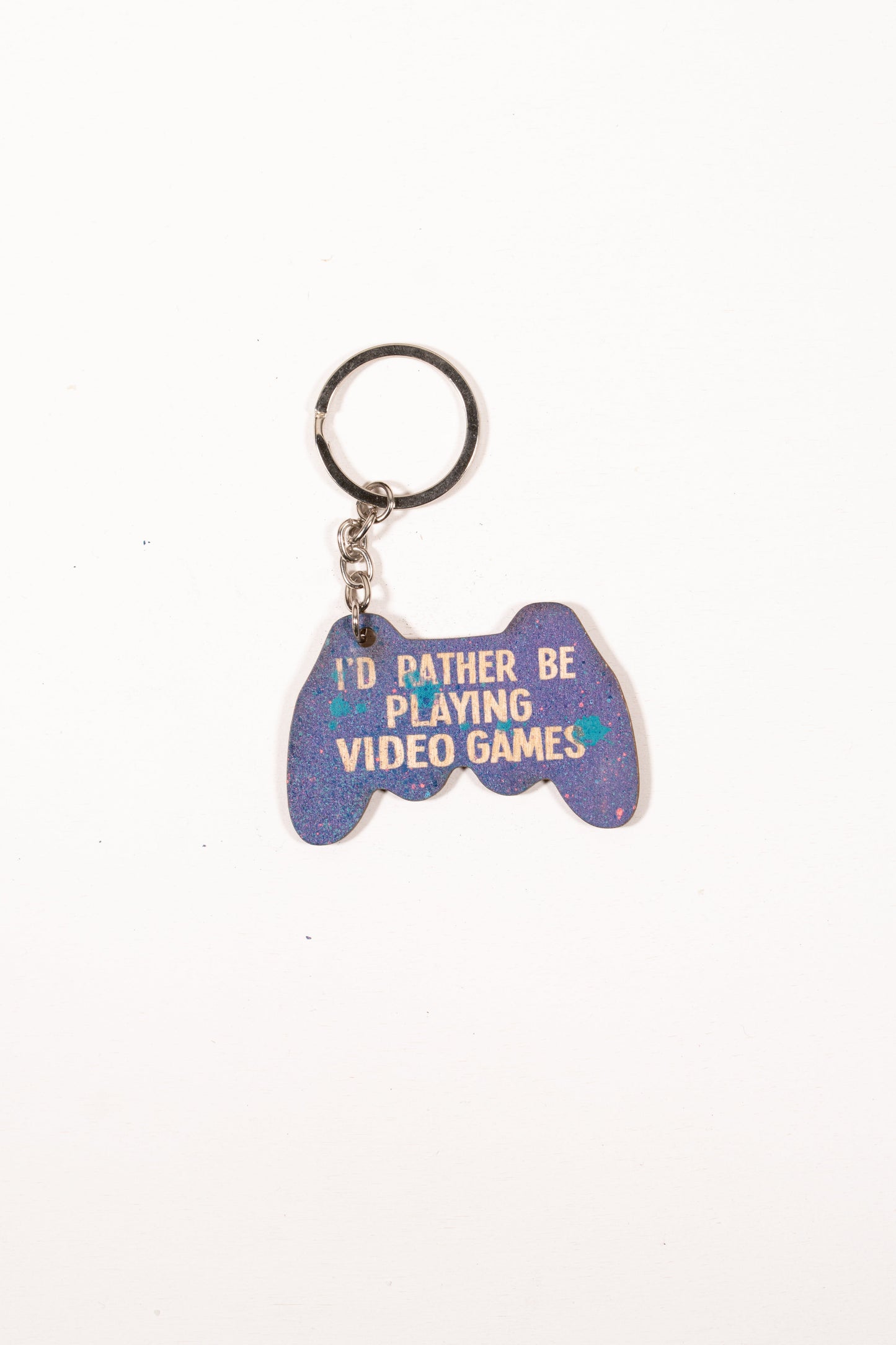 "I'd Rather Be Playing Video Games" Keychain